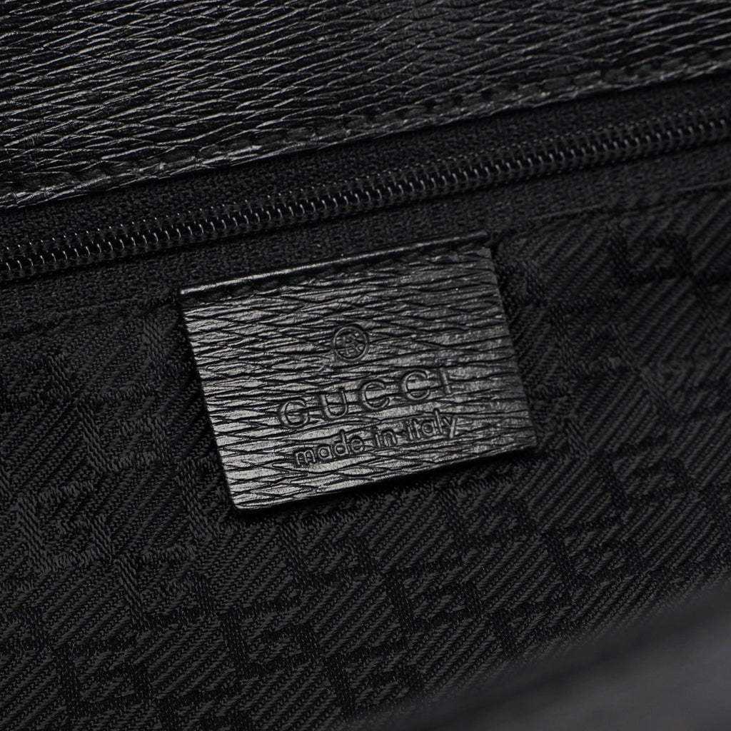 Black Canvas Square G Tote Bag