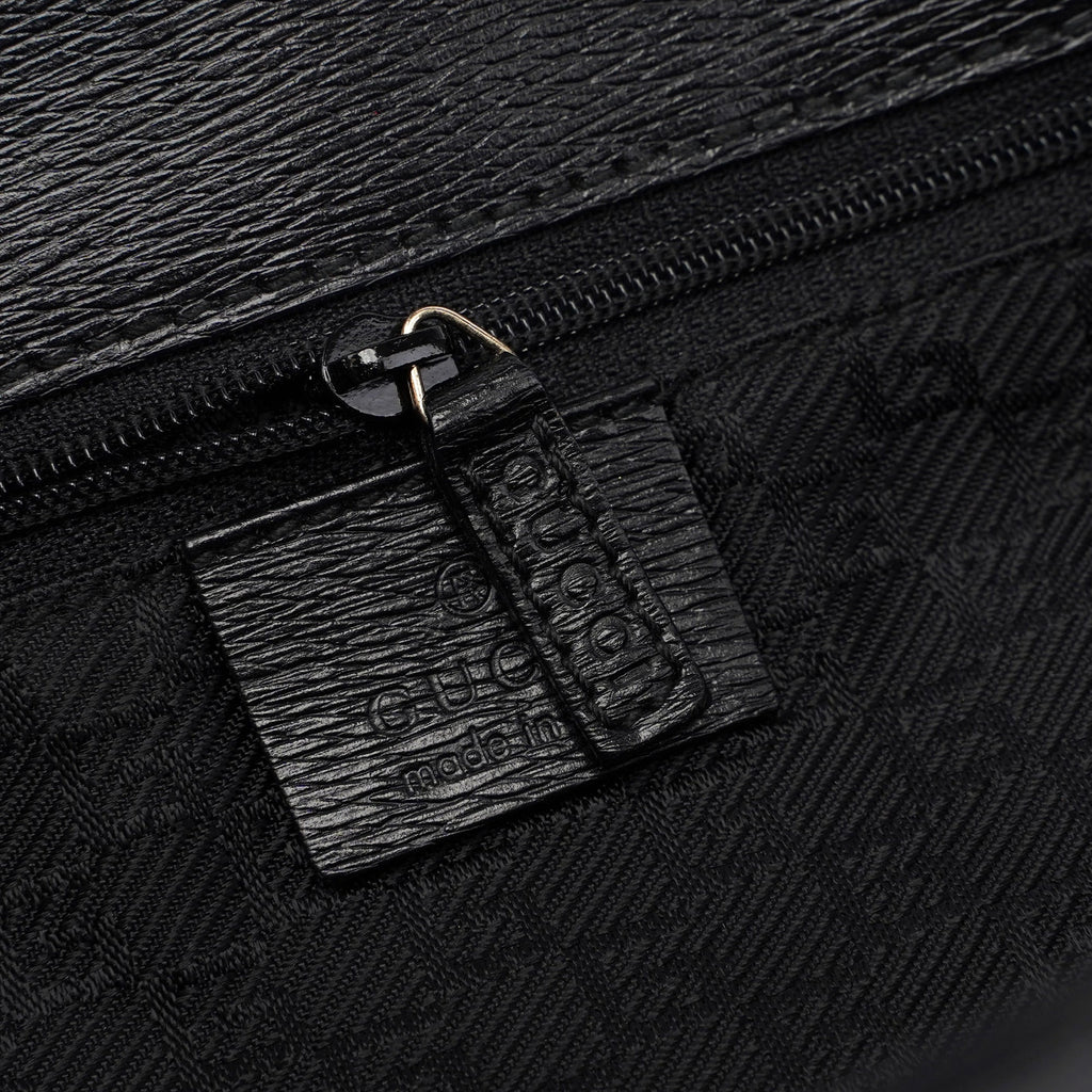 Black Canvas Square G Tote Bag