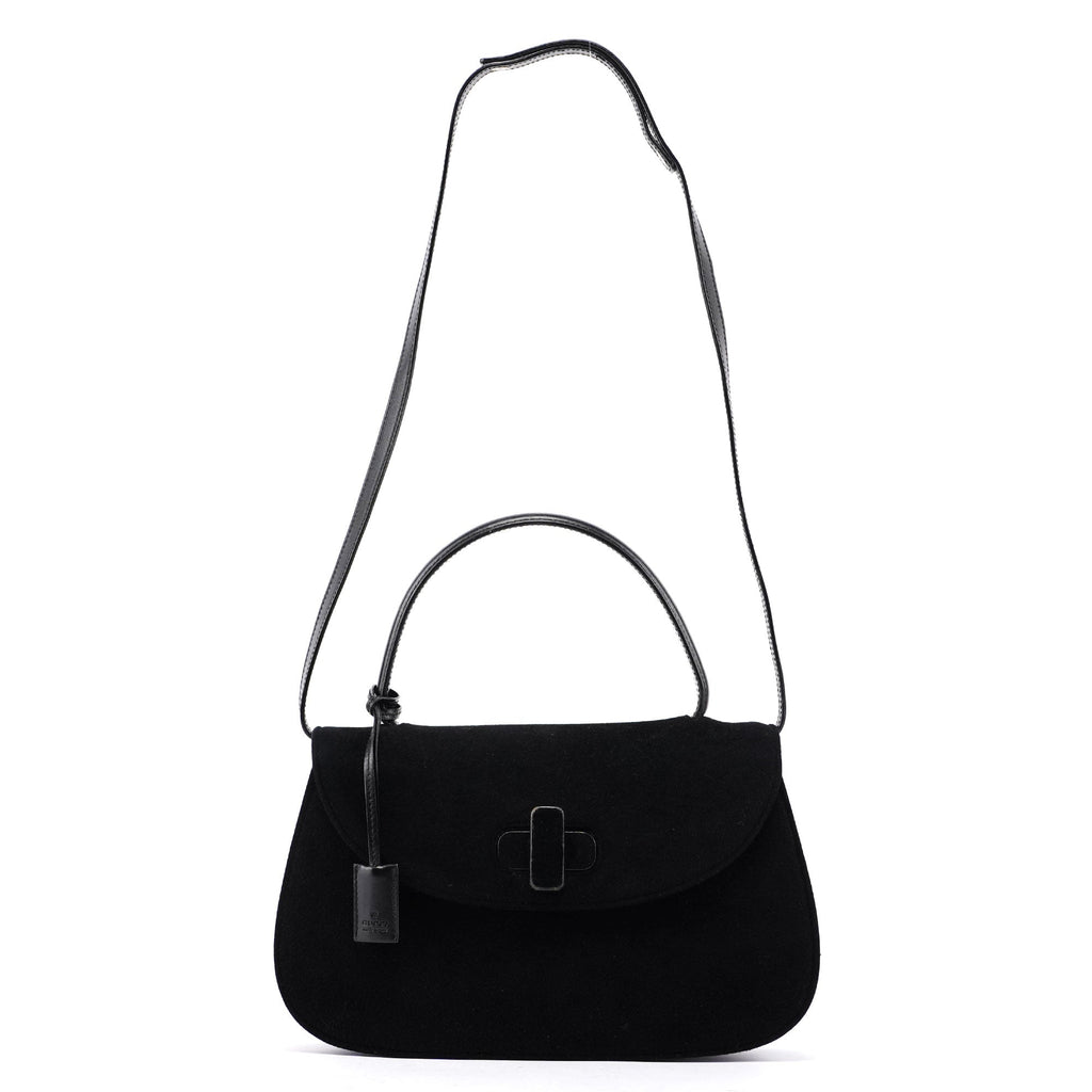 Black Flap Handbag