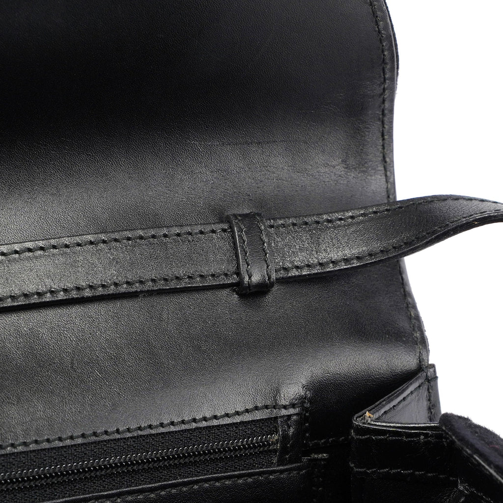 Black Flap Handbag