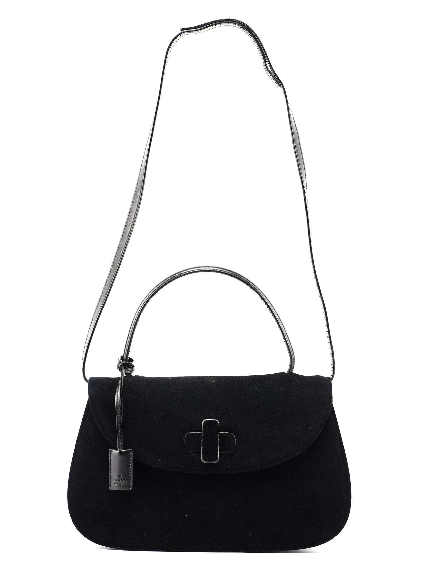 Black Flap Handbag