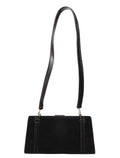 Black Fur Mini Clutch Shoulder Bag