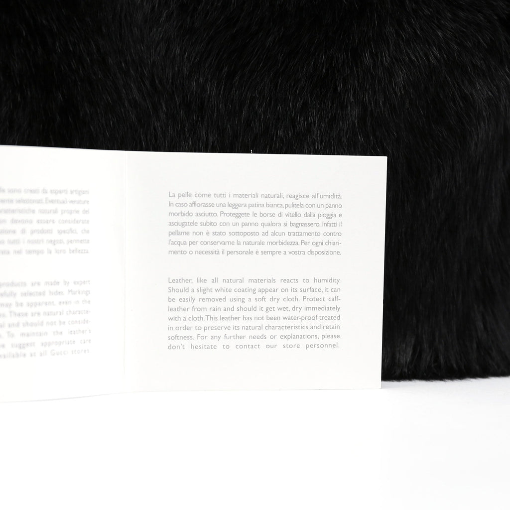 Black Mink Fur Shoulder Bag