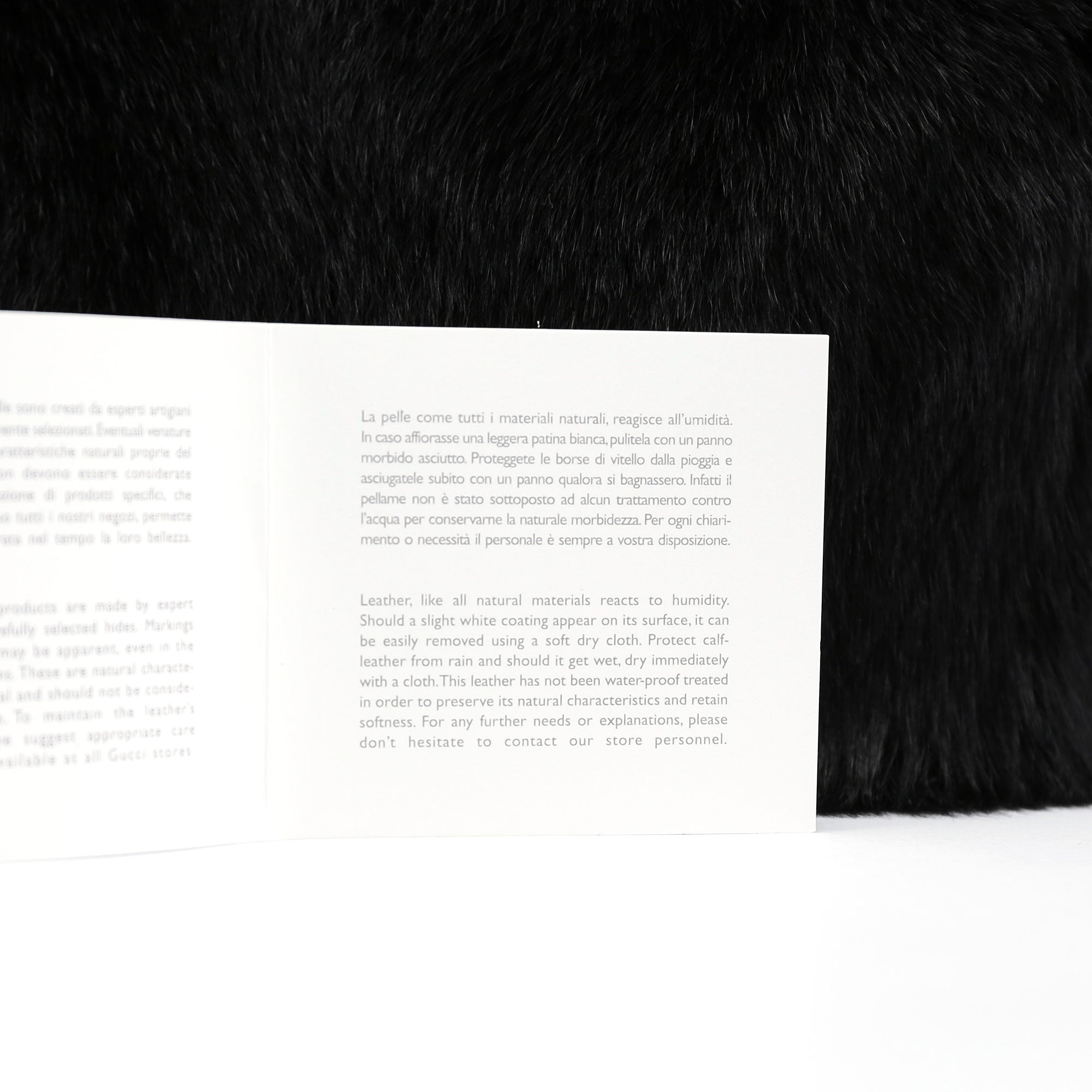 Black Fur Shoulder Bag
