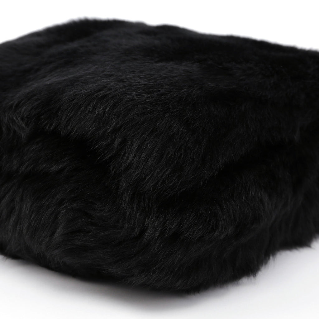 Black Mink Fur Shoulder Bag