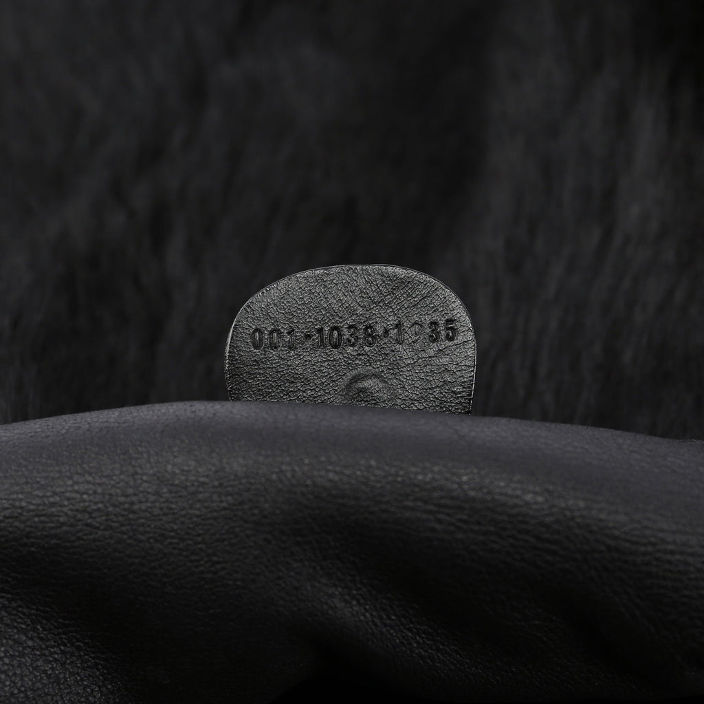 Black Mink Fur Shoulder Bag