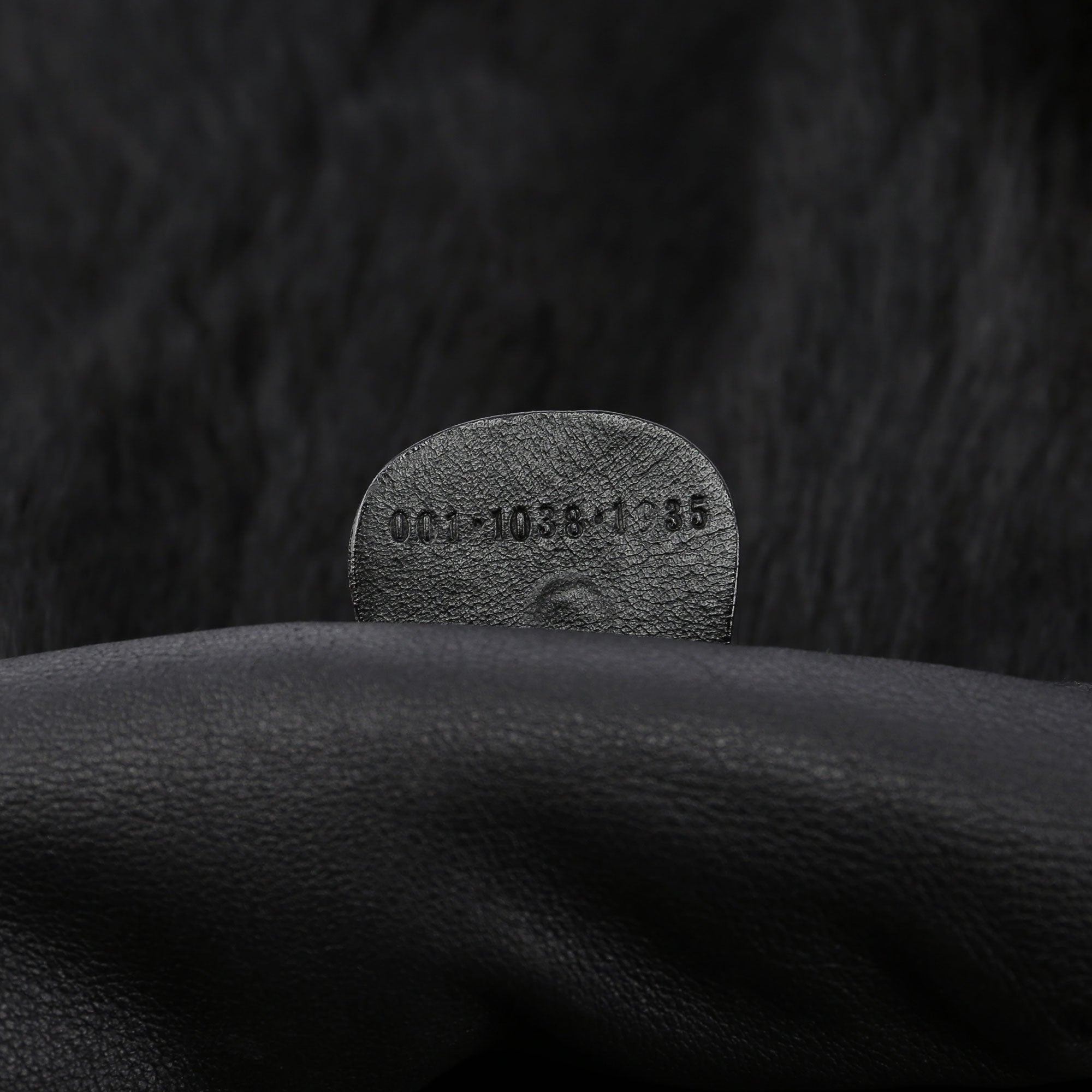 Black Mink Fur Shoulder Bag