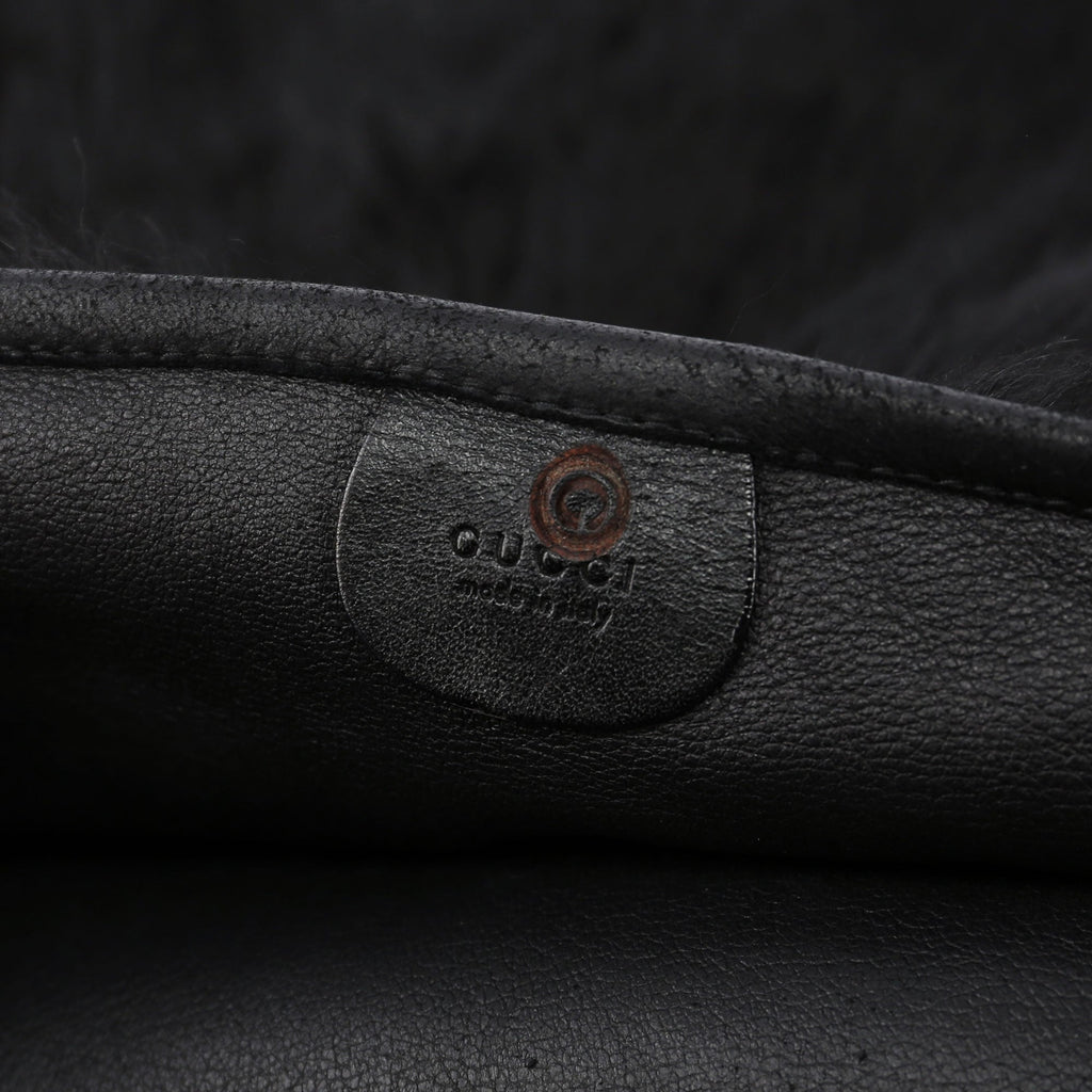 Black Fur Shoulder Bag