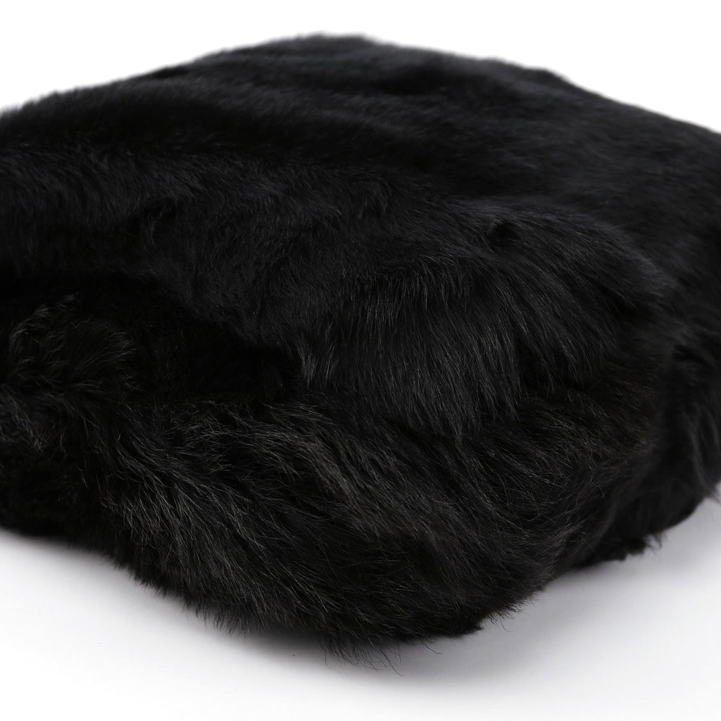 Black Mink Fur Shoulder Bag
