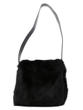 Black Mink Fur Shoulder Bag