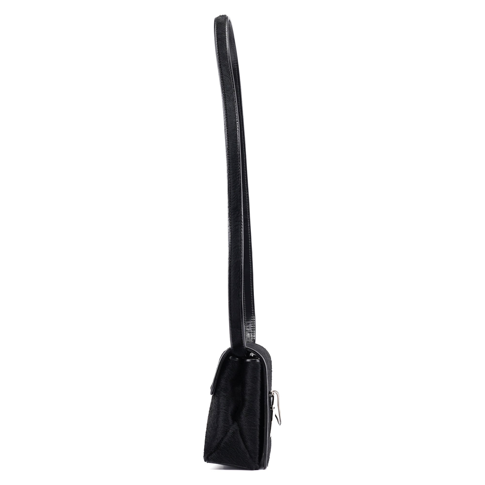 Black Fur Shoulder Bag