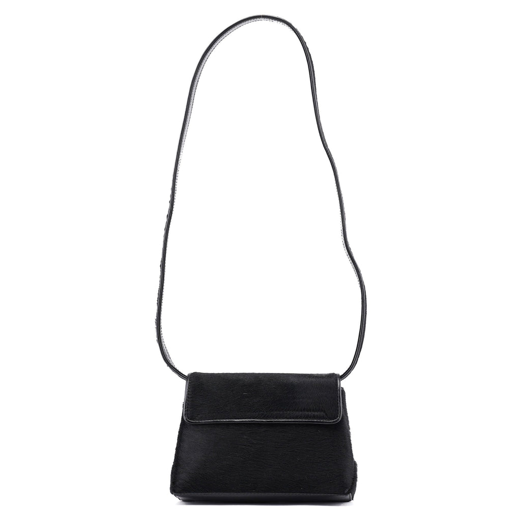 Black Fur Shoulder Bag