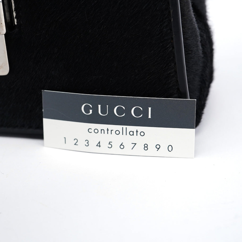 Black Fur Shoulder Bag