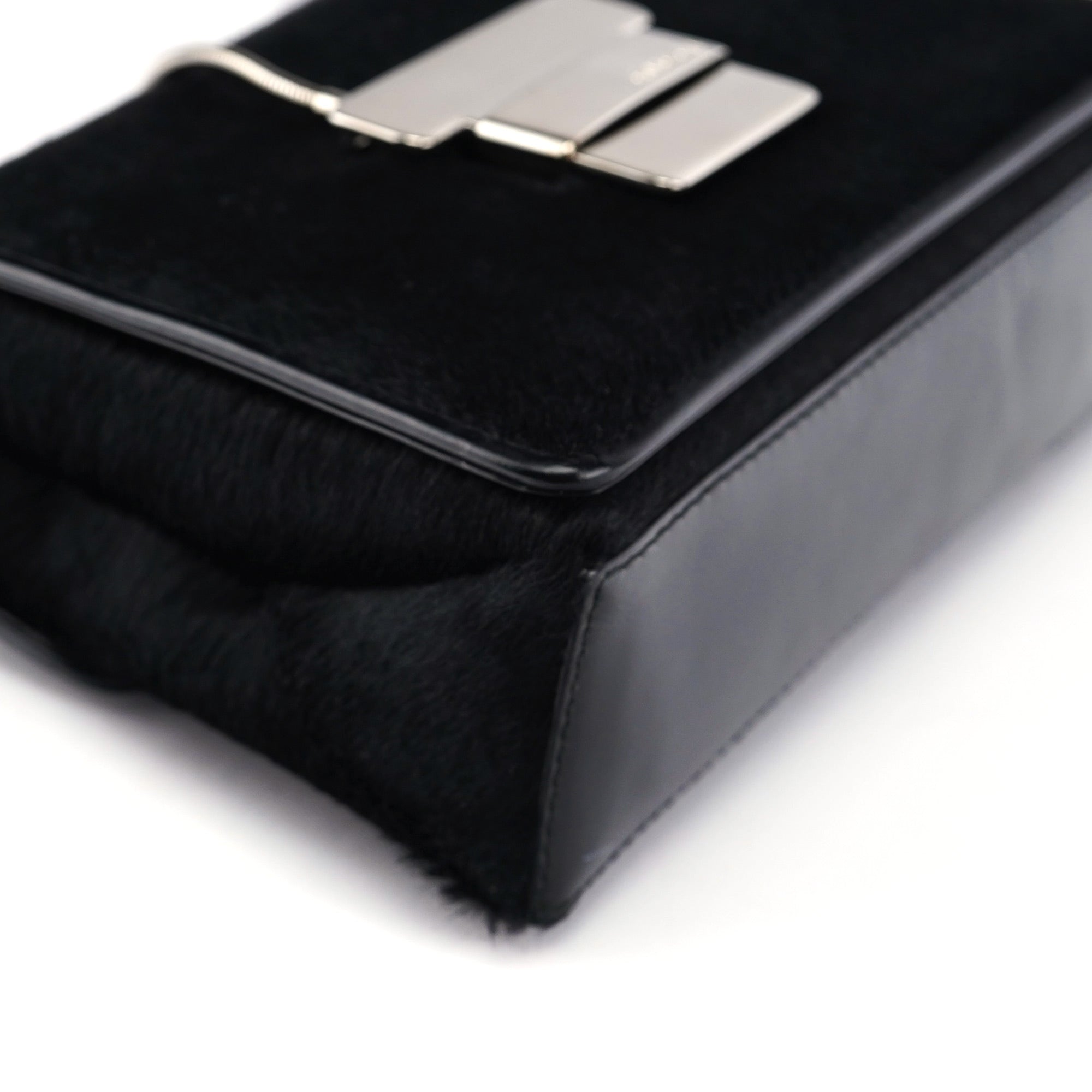 Black Fur Shoulder Bag