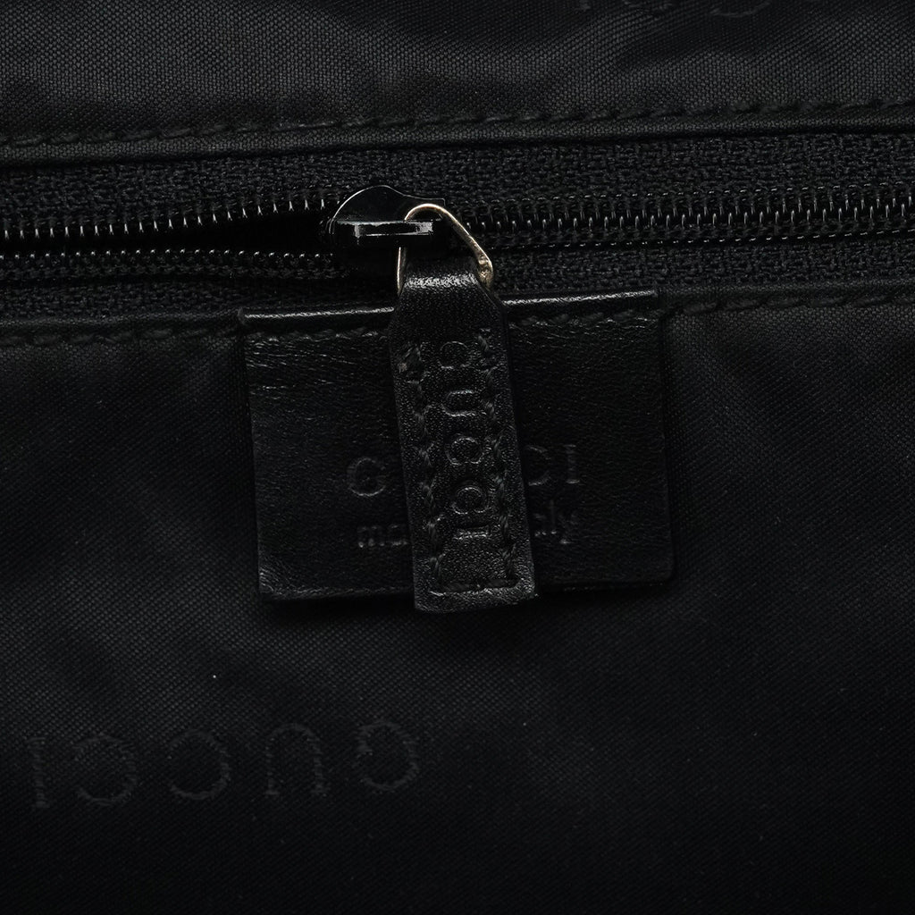 Black GG Bamboo 2-Way Shoulder Bag
