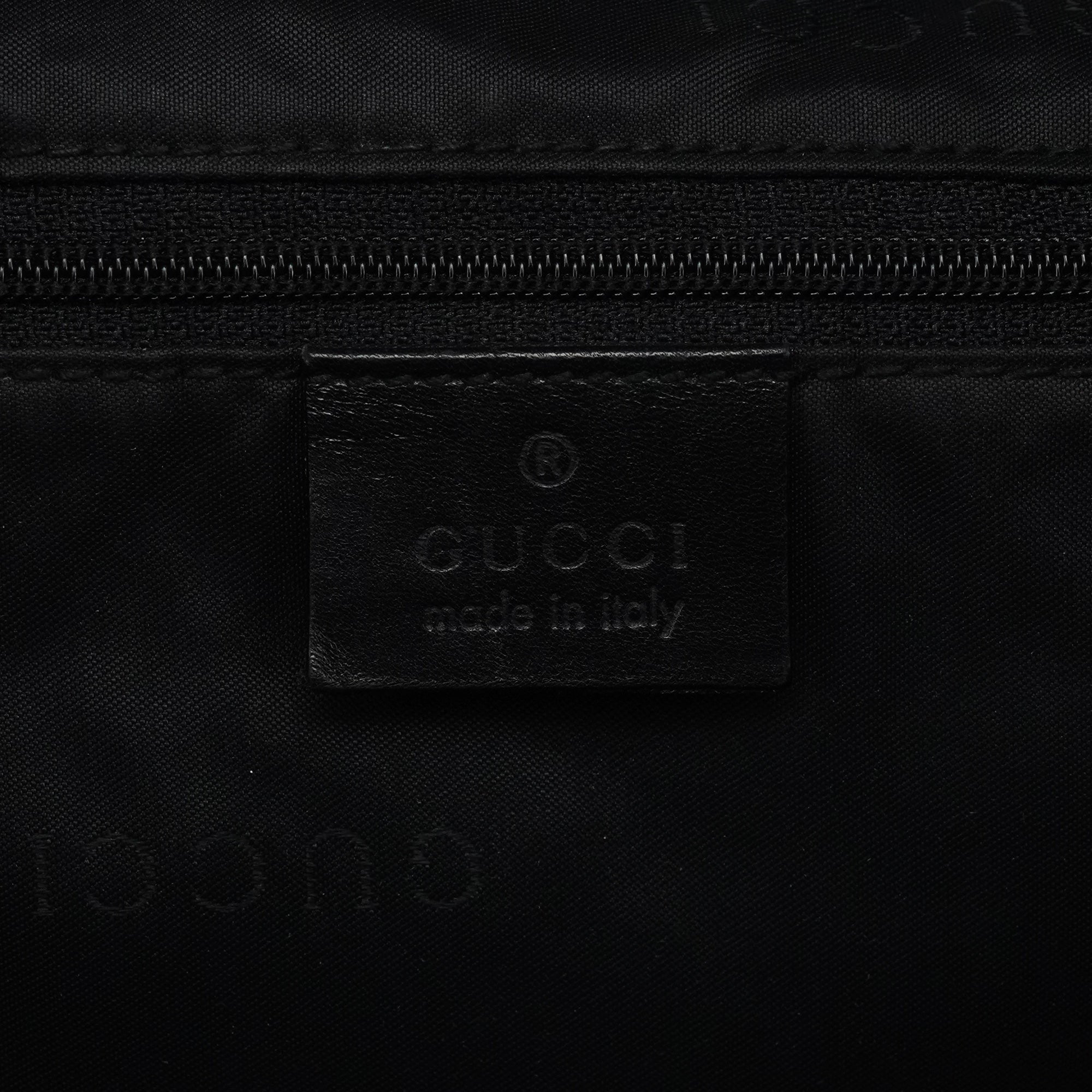 Black GG Bamboo 2-Way Shoulder Bag