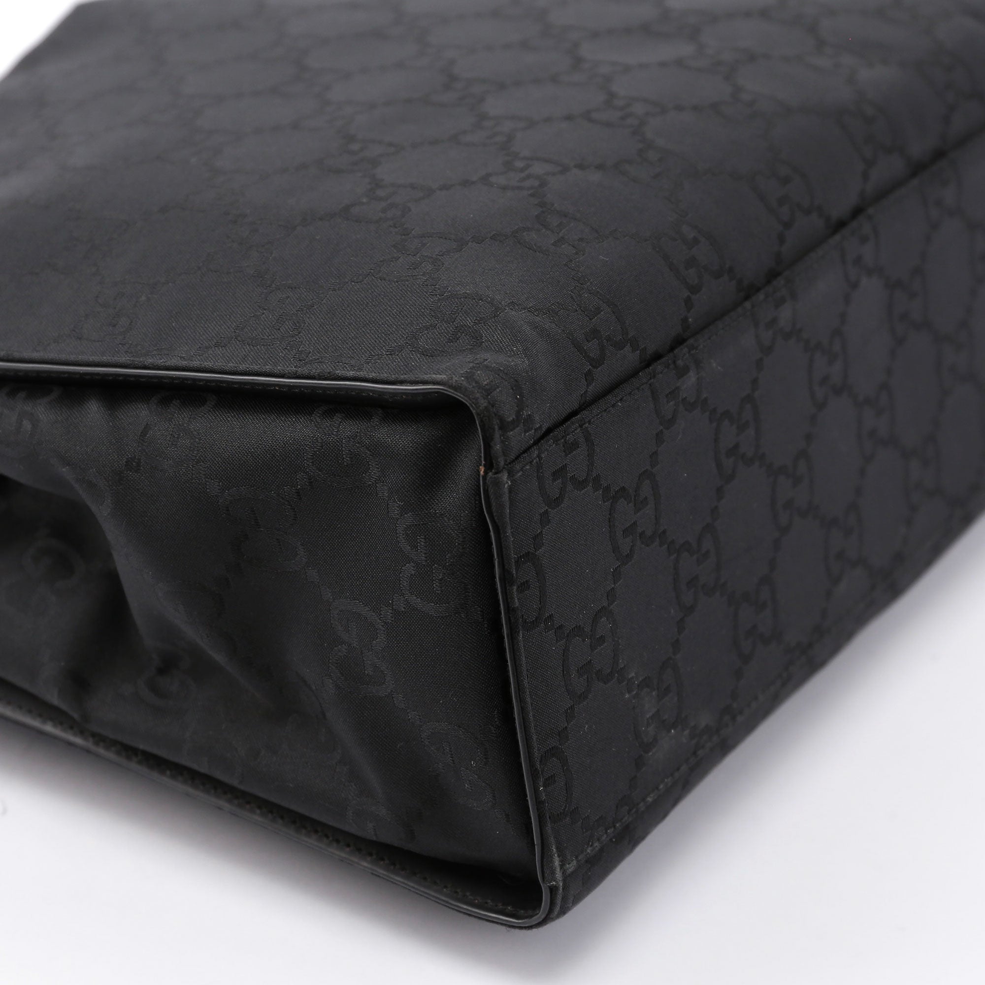 Black GG Bamboo 2-Way Tote