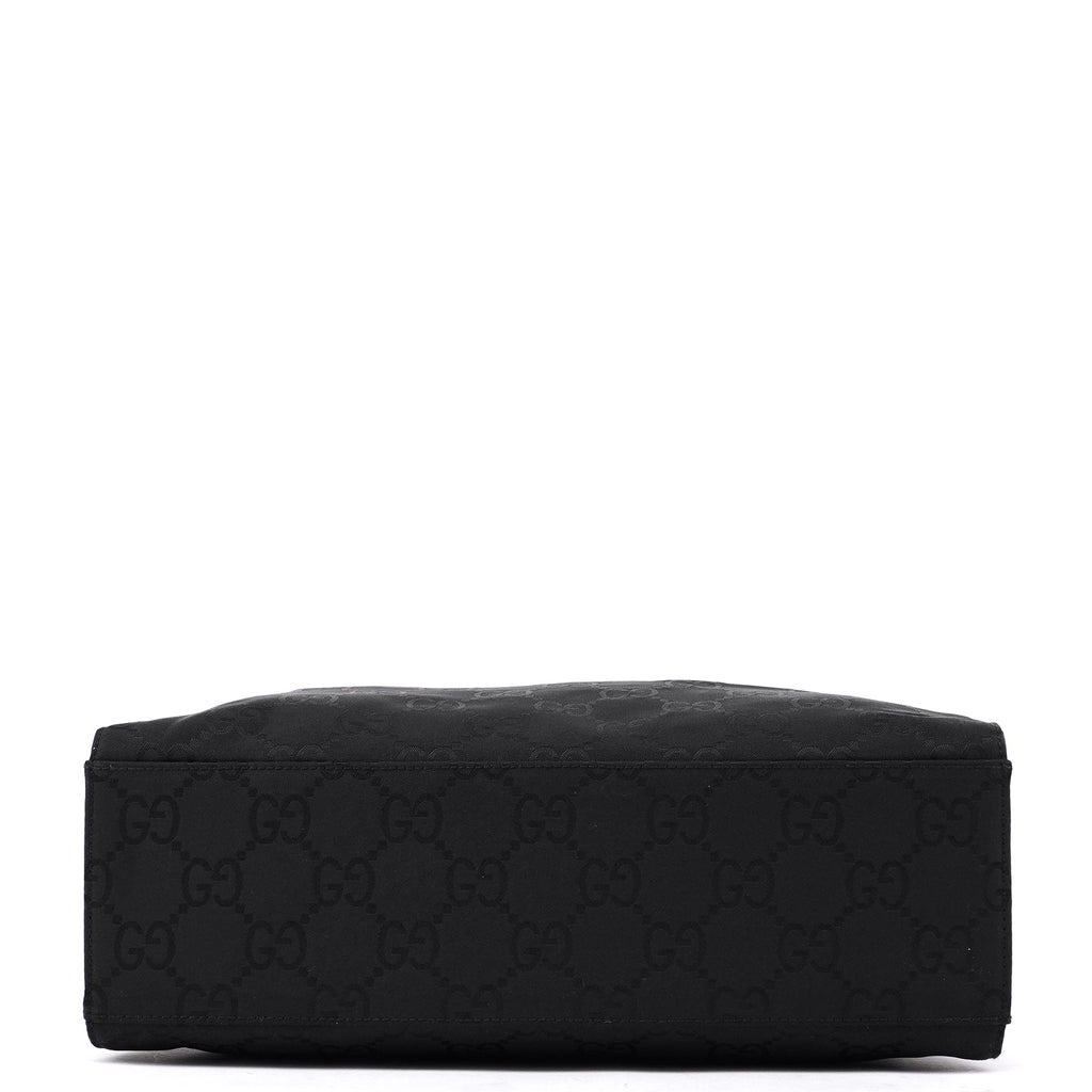 Black GG Bamboo 2-Way Tote