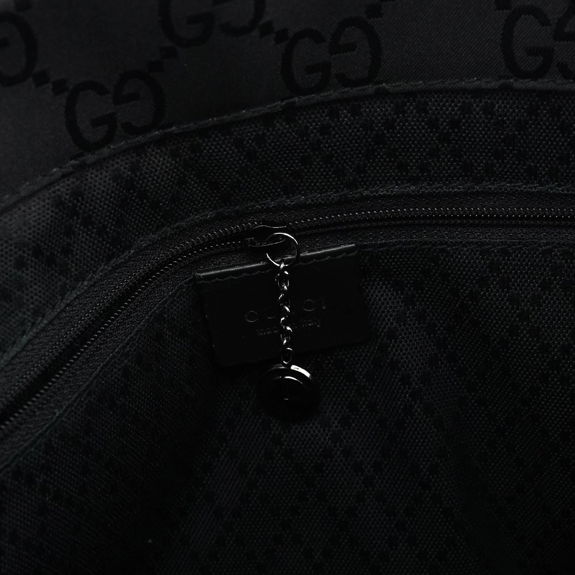 Black GG Bamboo 2-Way Tote Bag