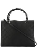 Black GG Bamboo 2-Way Tote Bag