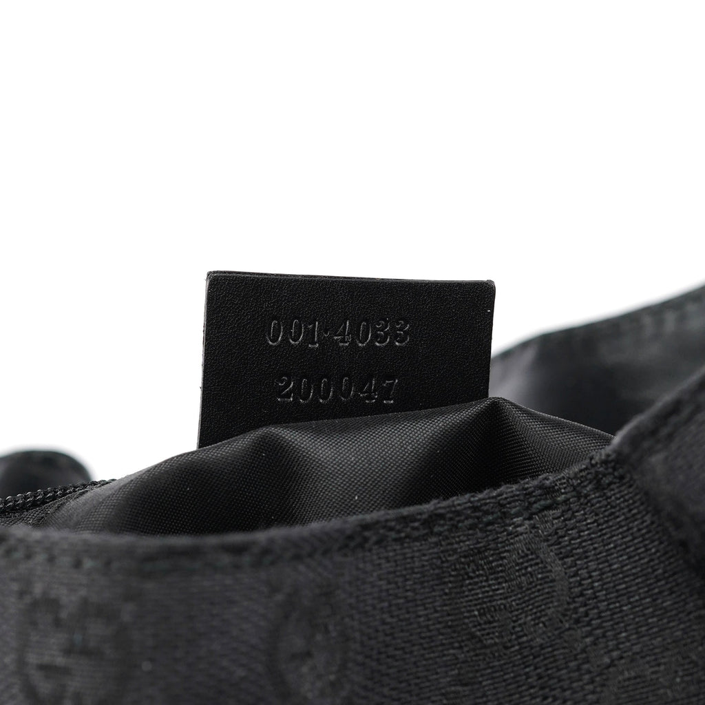 Black GG Bamboo Shoulder Bag