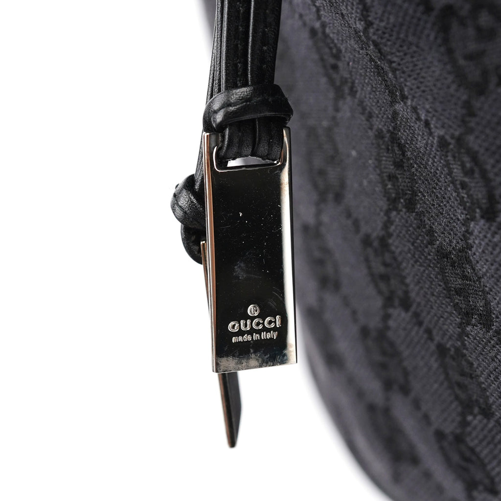 Black GG Bamboo Shoulder Bag