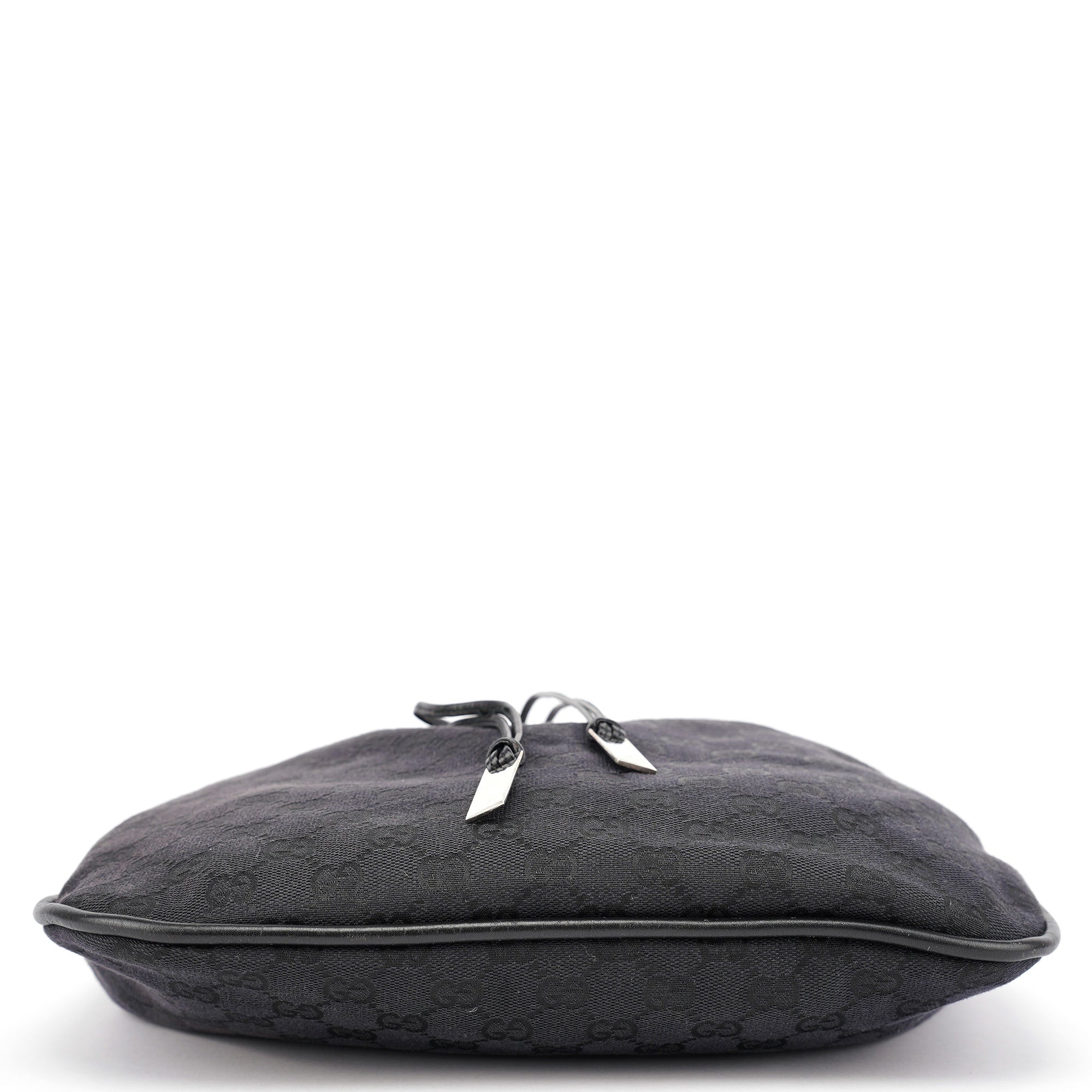 Black GG Bamboo Shoulder Bag