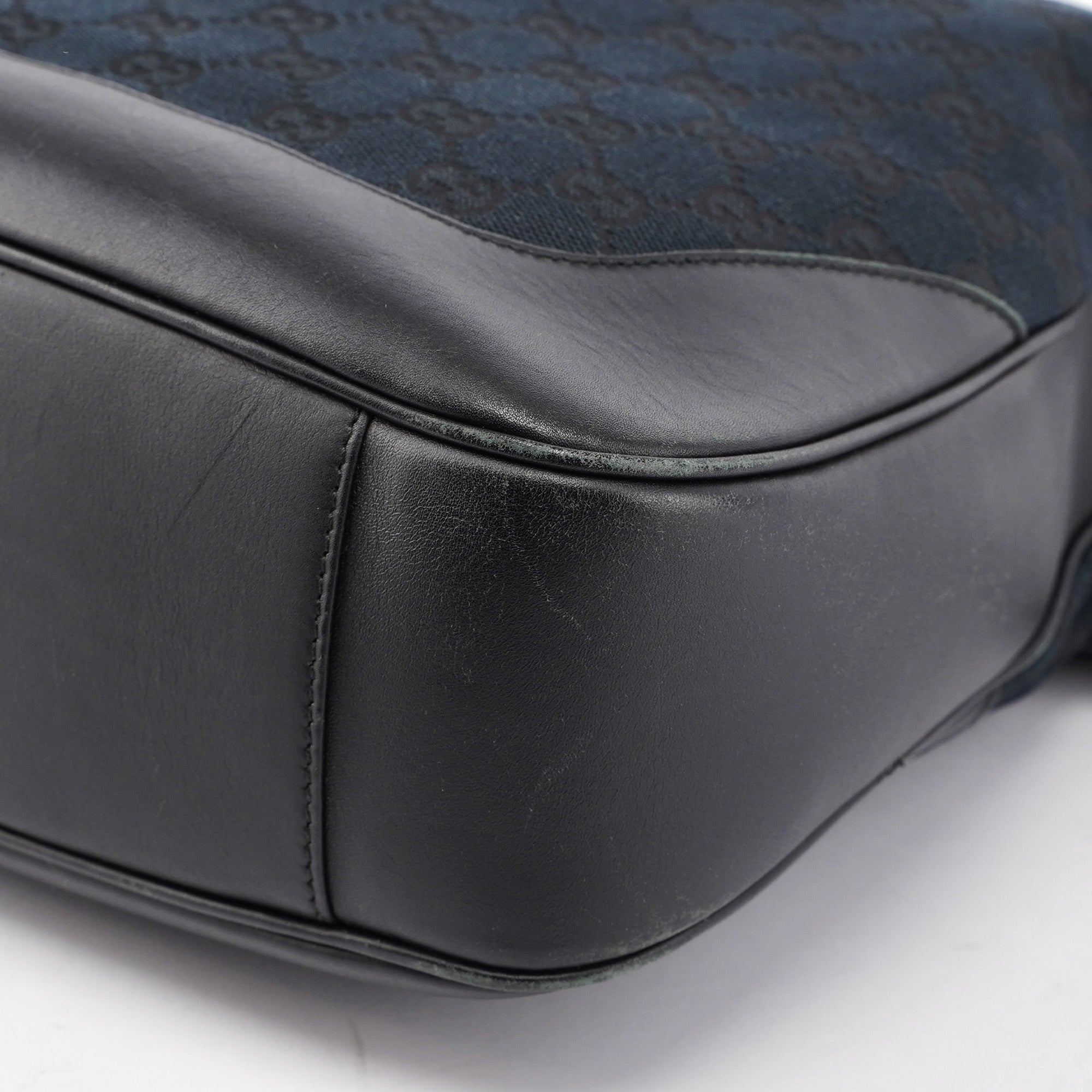 Black GG Bamboo Shoulder Bag 2-Way