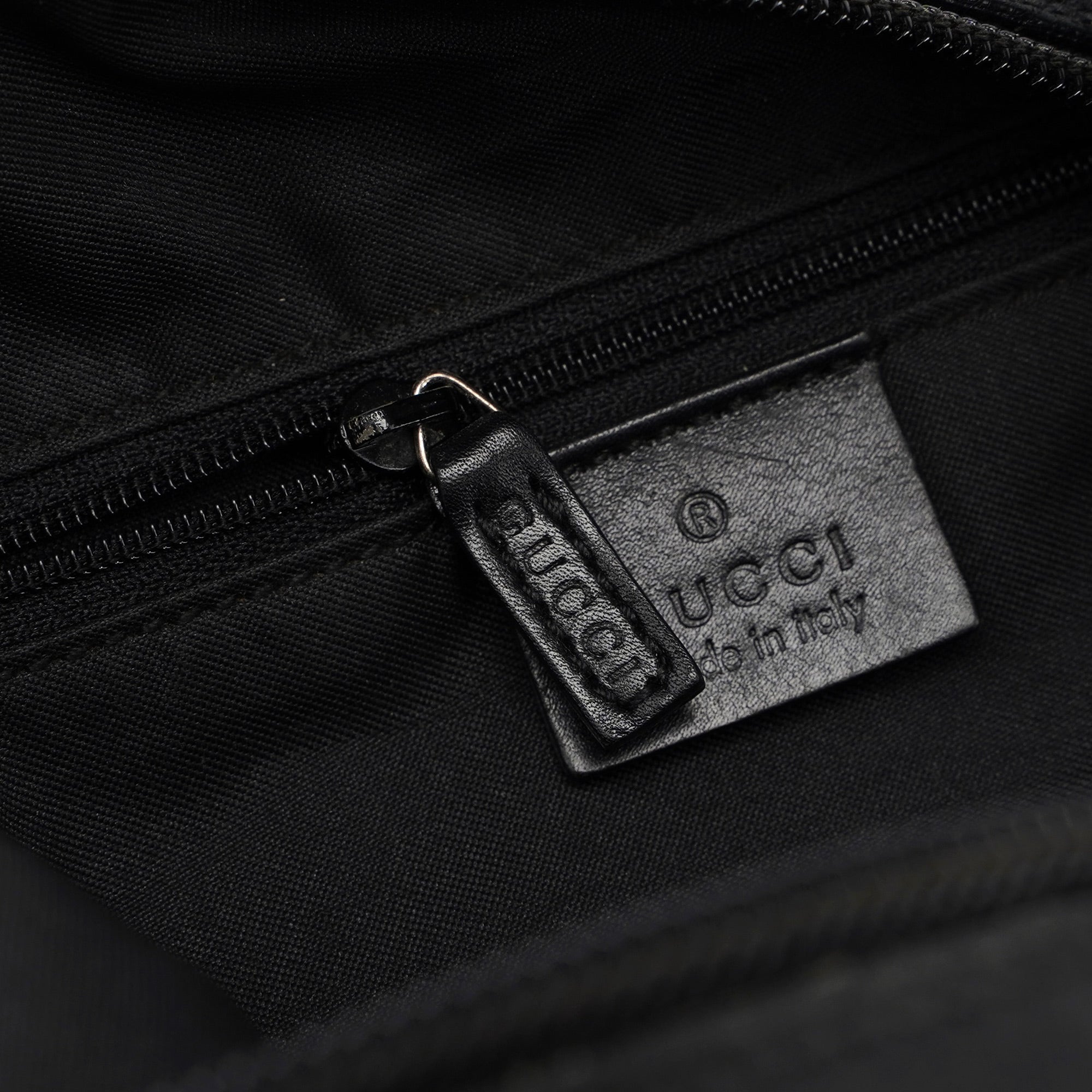Black GG Bamboo Shoulder Bag