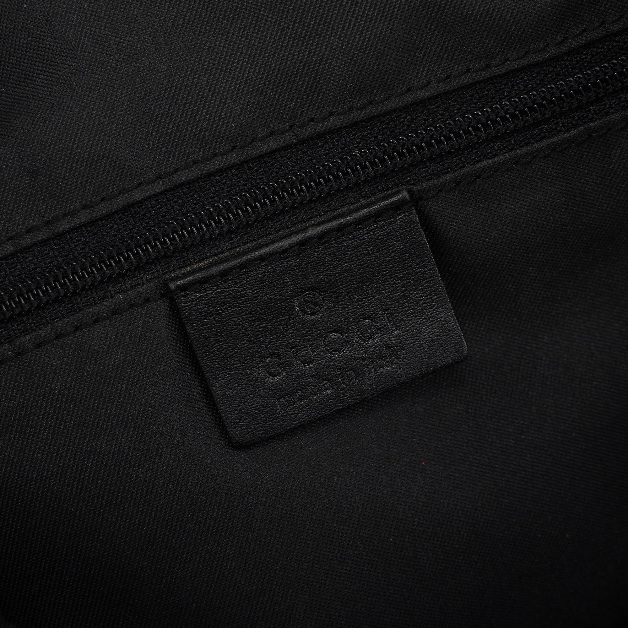 Black GG Bamboo Shoulder Bag