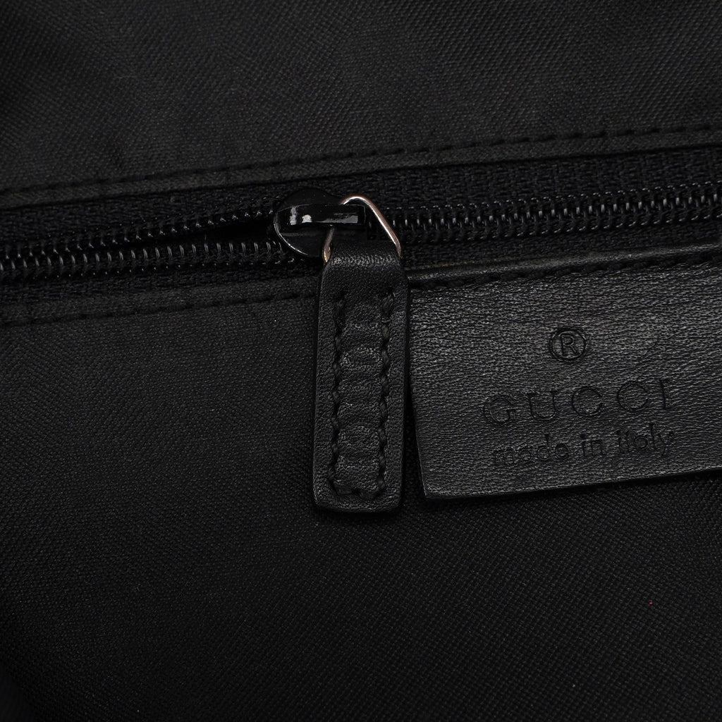 Black GG Bamboo Shoulder Bag