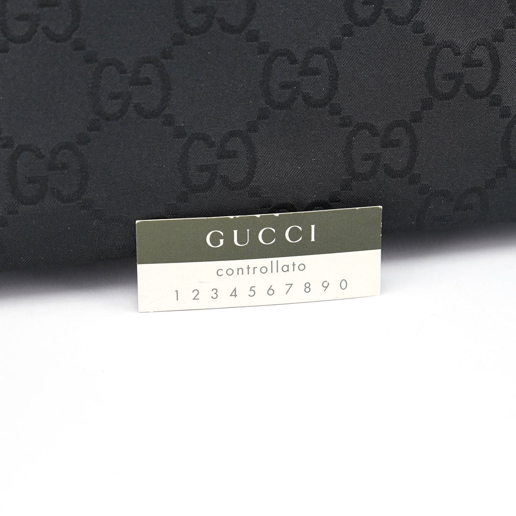 Black GG Bamboo Shoulder Bag