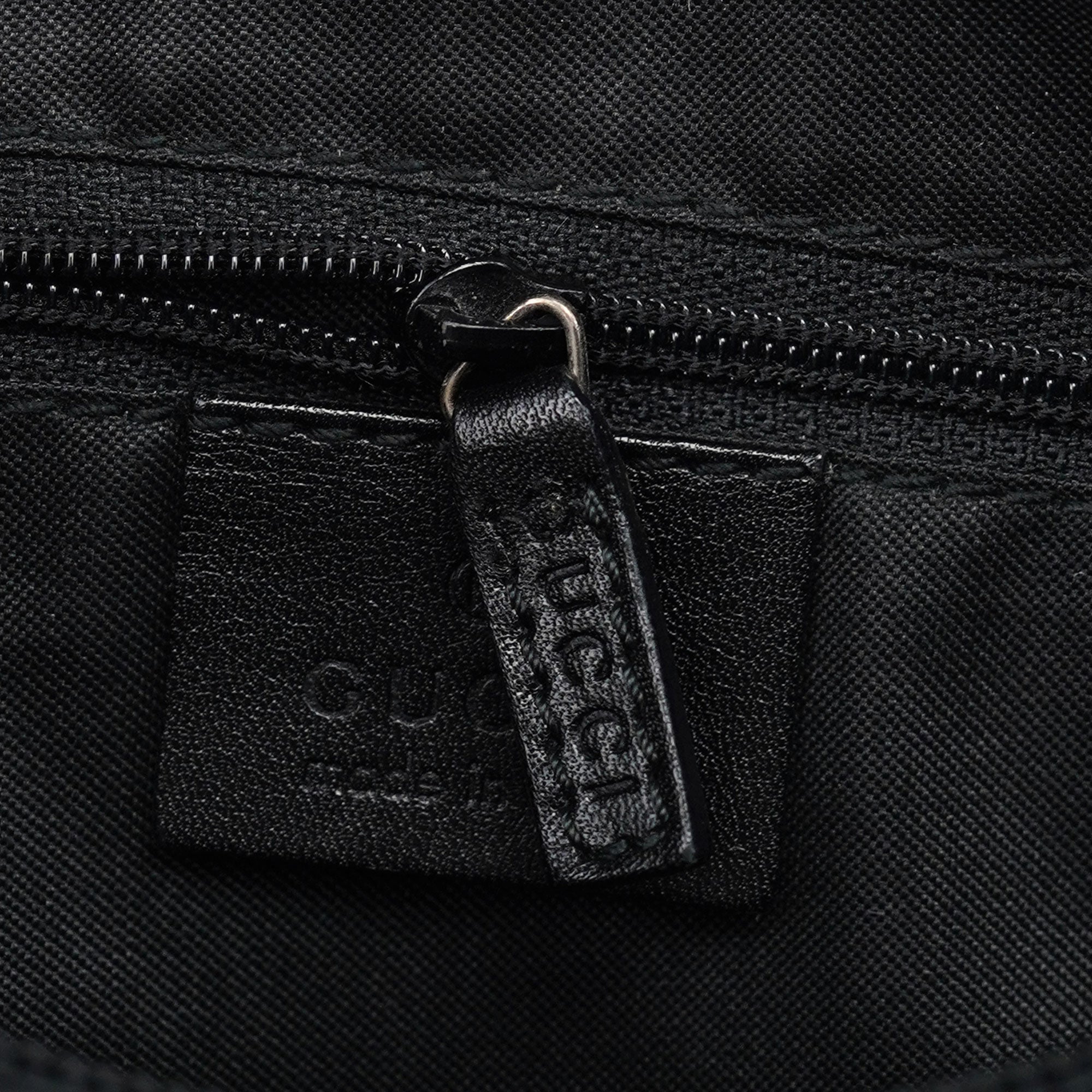 Black GG Bamboo Shoulder Bag