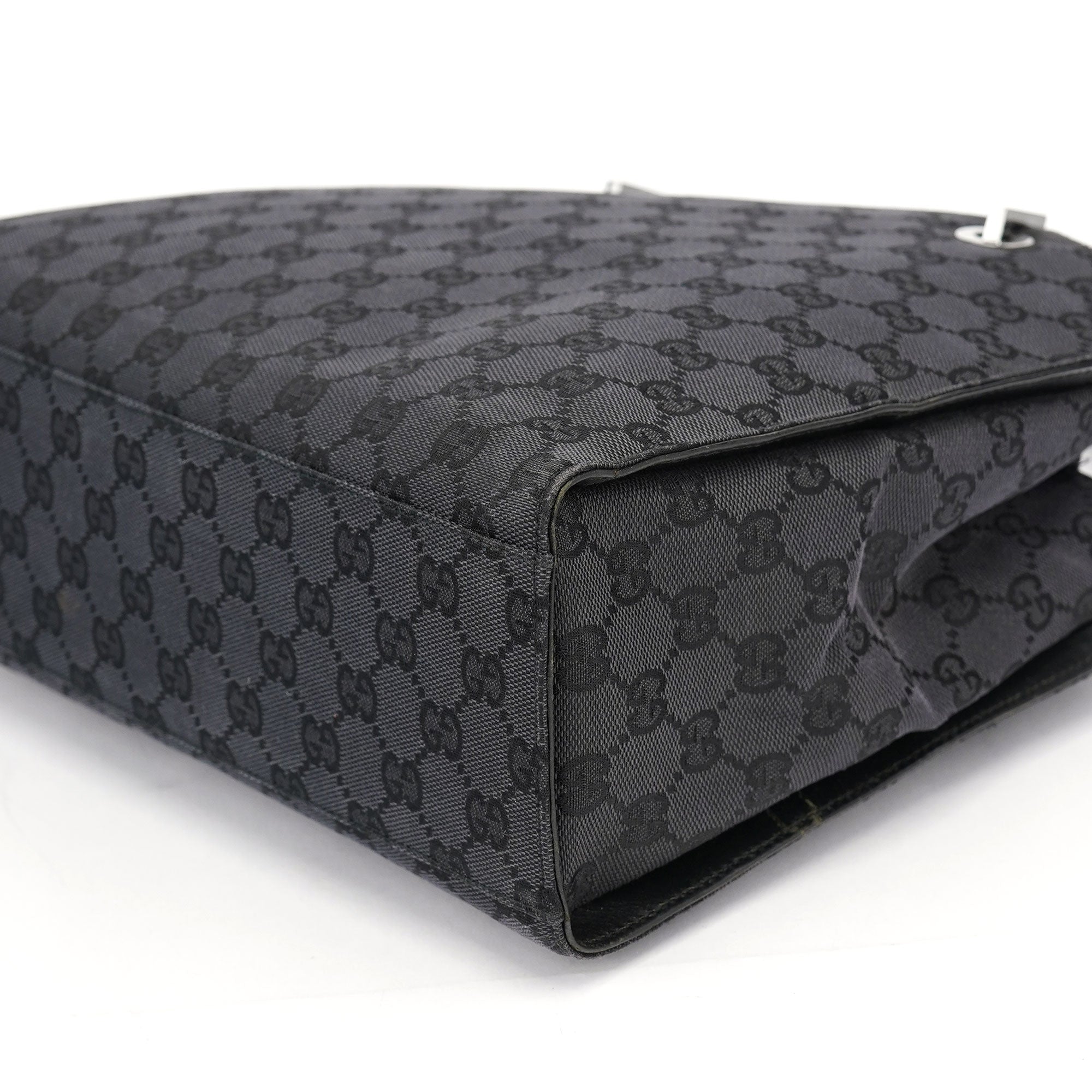 Black GG Bamboo Tote 2-Way