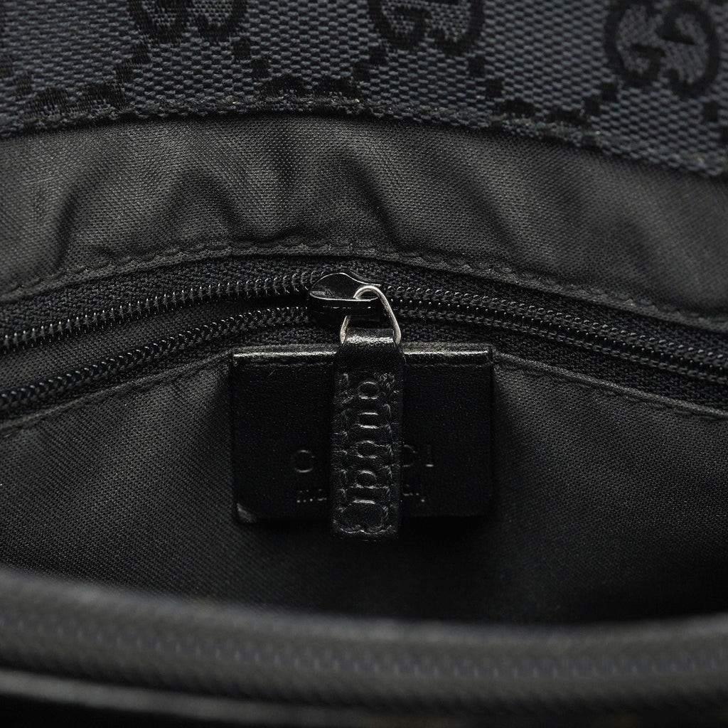 Black GG Bamboo Tote 2-Way