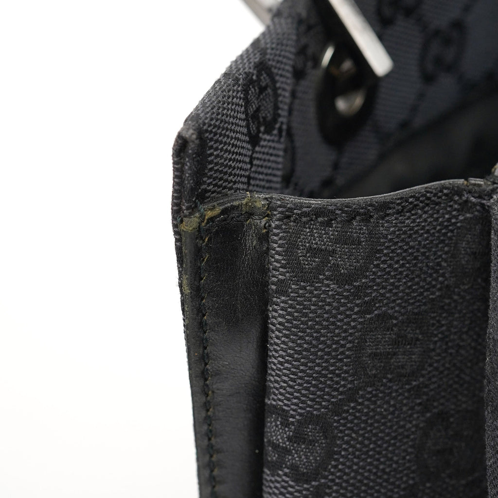 Black GG Bamboo Tote 2-Way