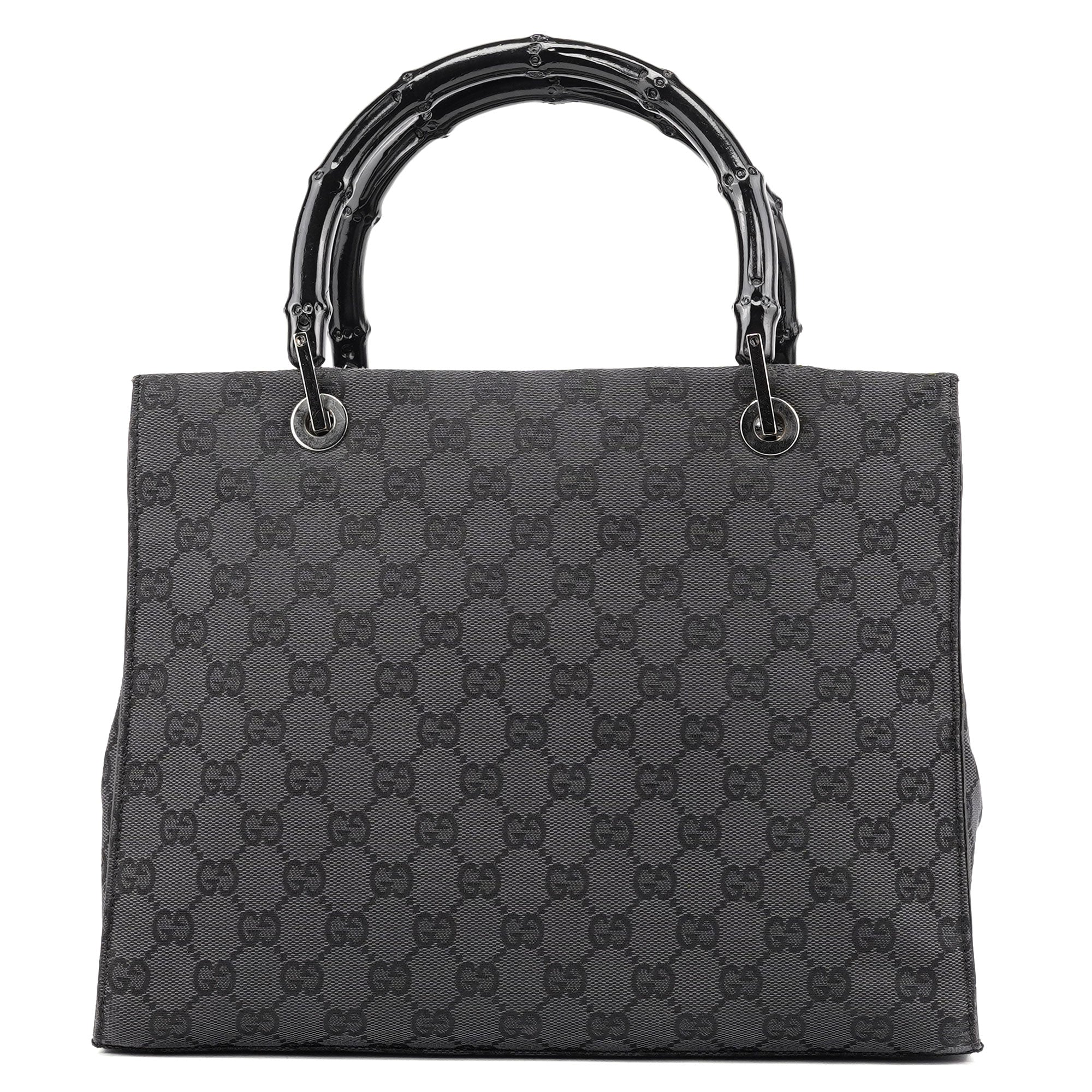Black GG Bamboo Tote 2-Way