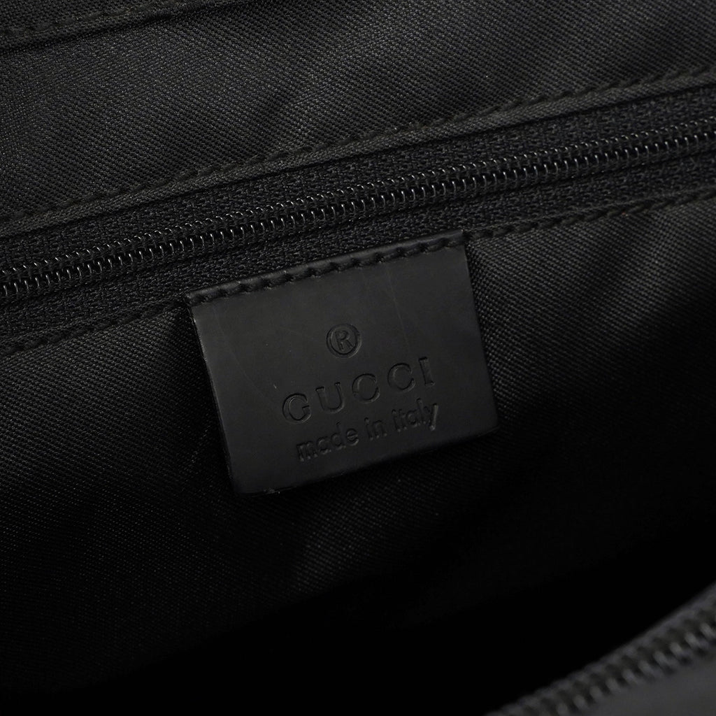 Black GG Bamboo Tote