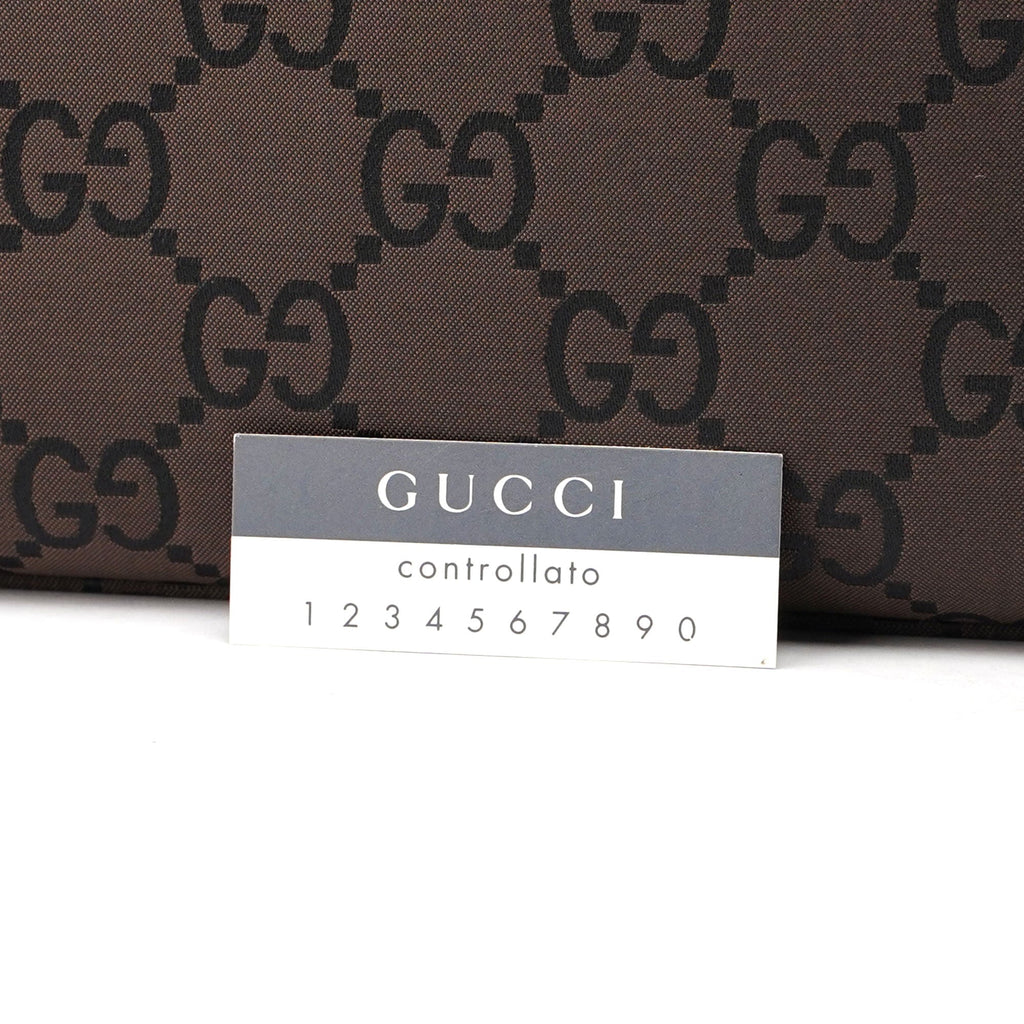 Black GG Bamboo Tote