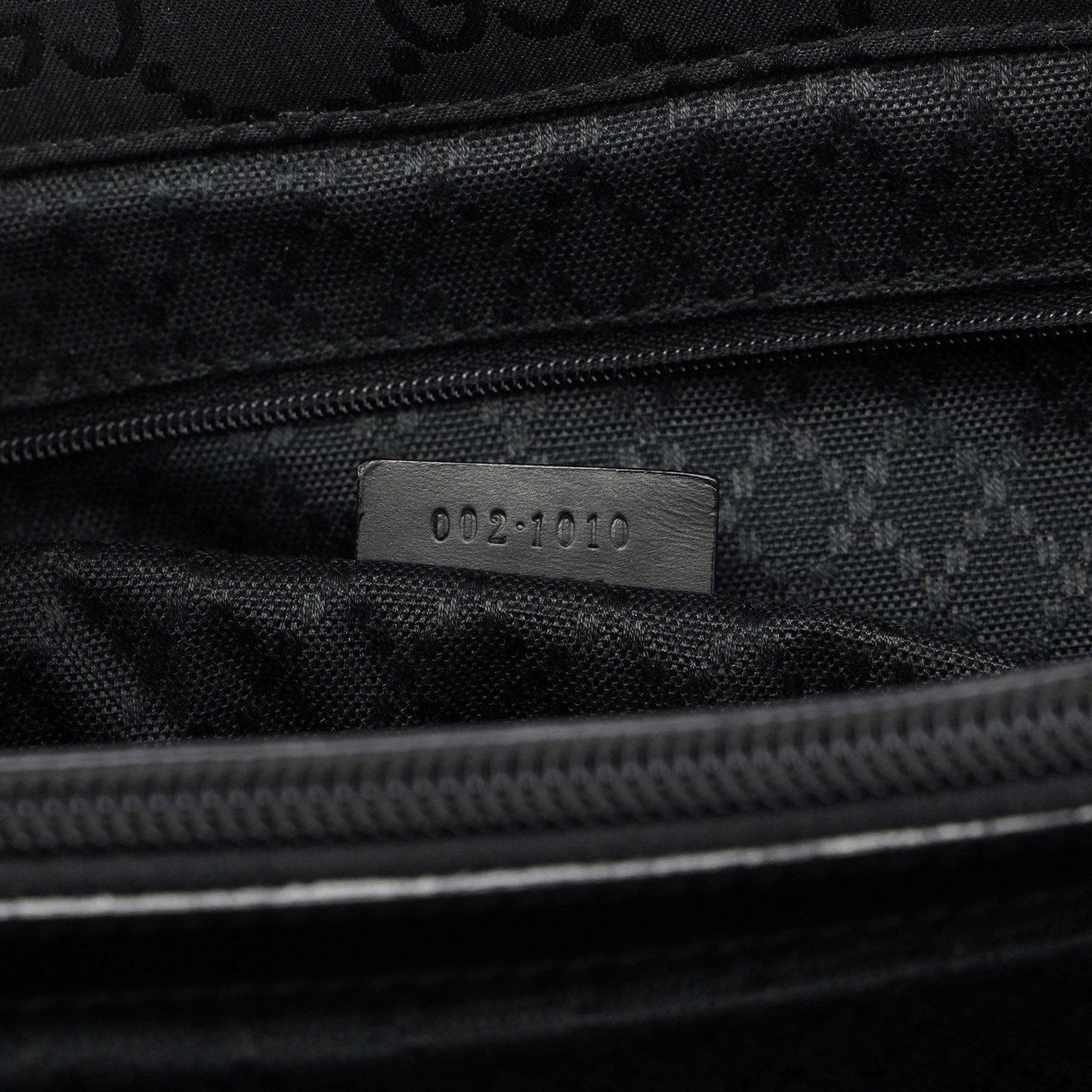 Black GG Bamboo Tote