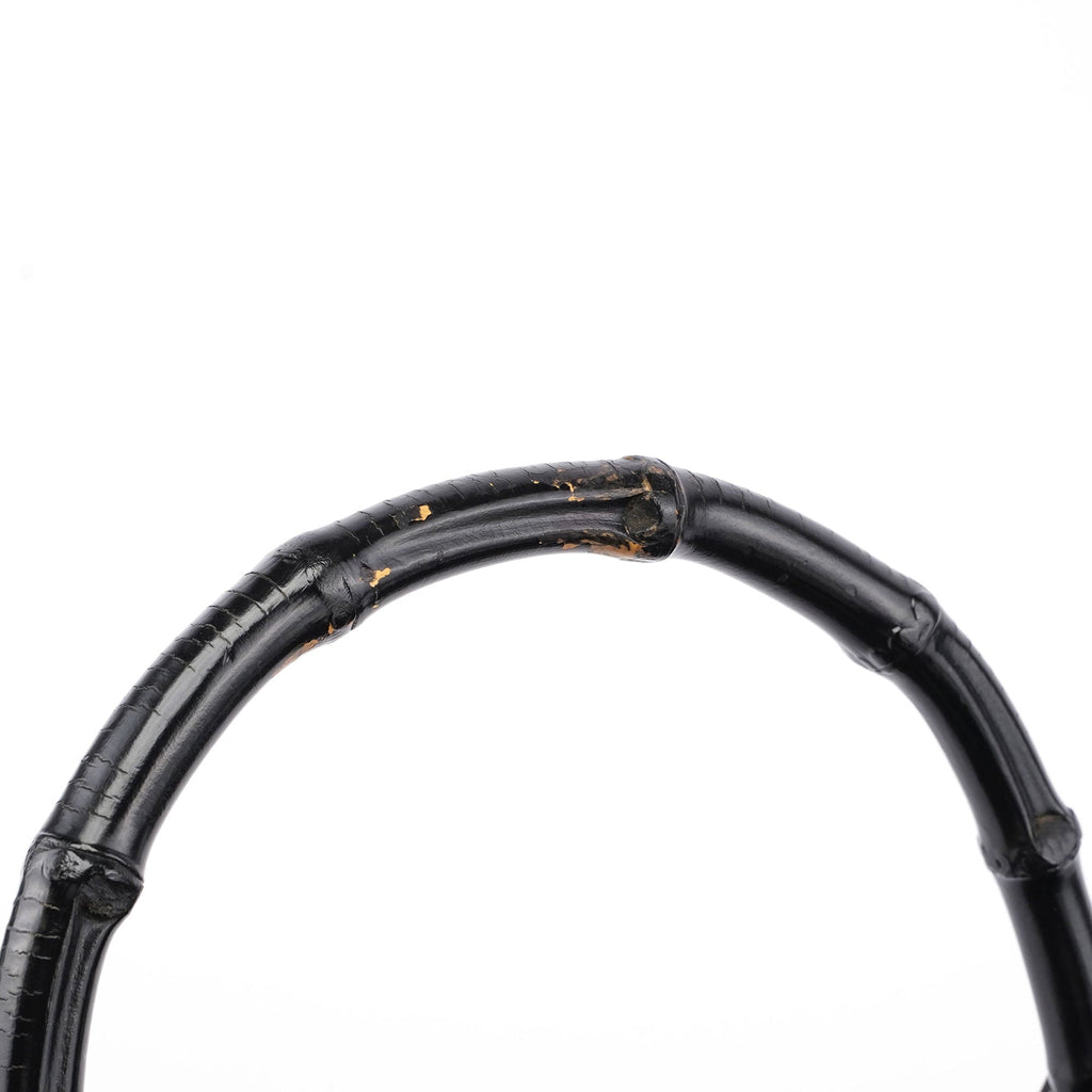 Black GG Bamboo Tote