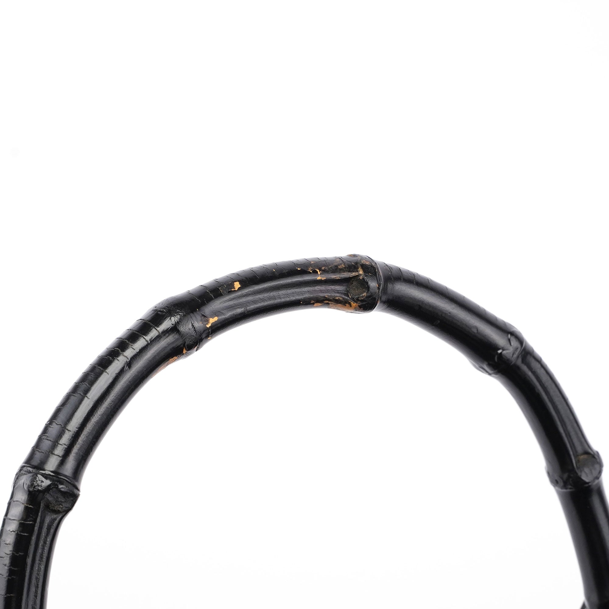 Black GG Bamboo Tote
