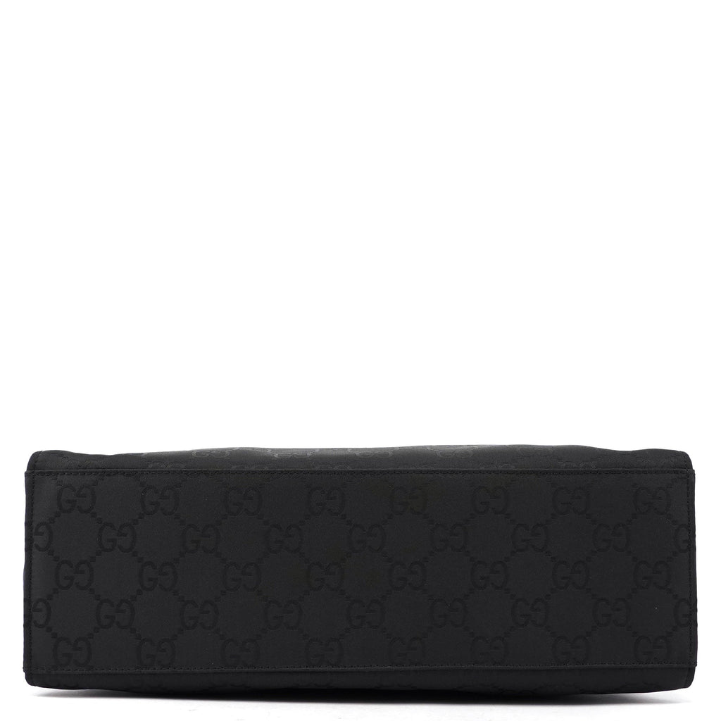 Black GG Bamboo Tote