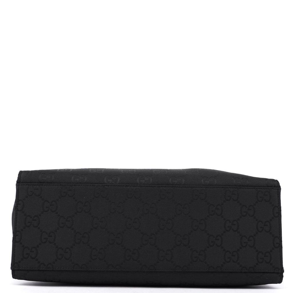 Black GG Bamboo Tote