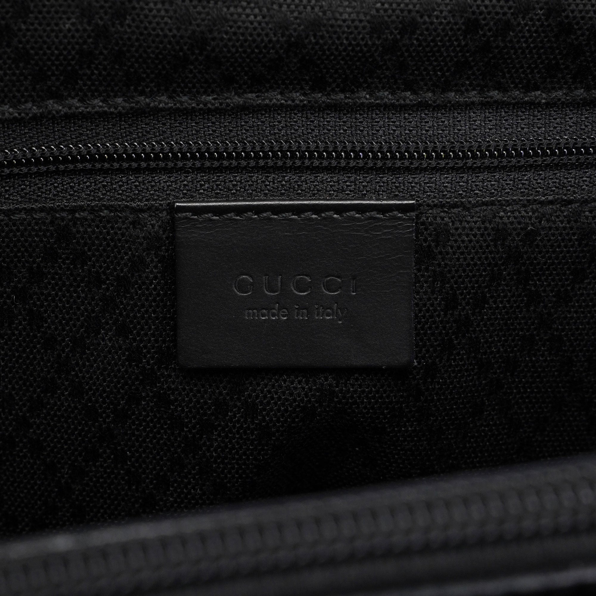 Black GG Bamboo Tote