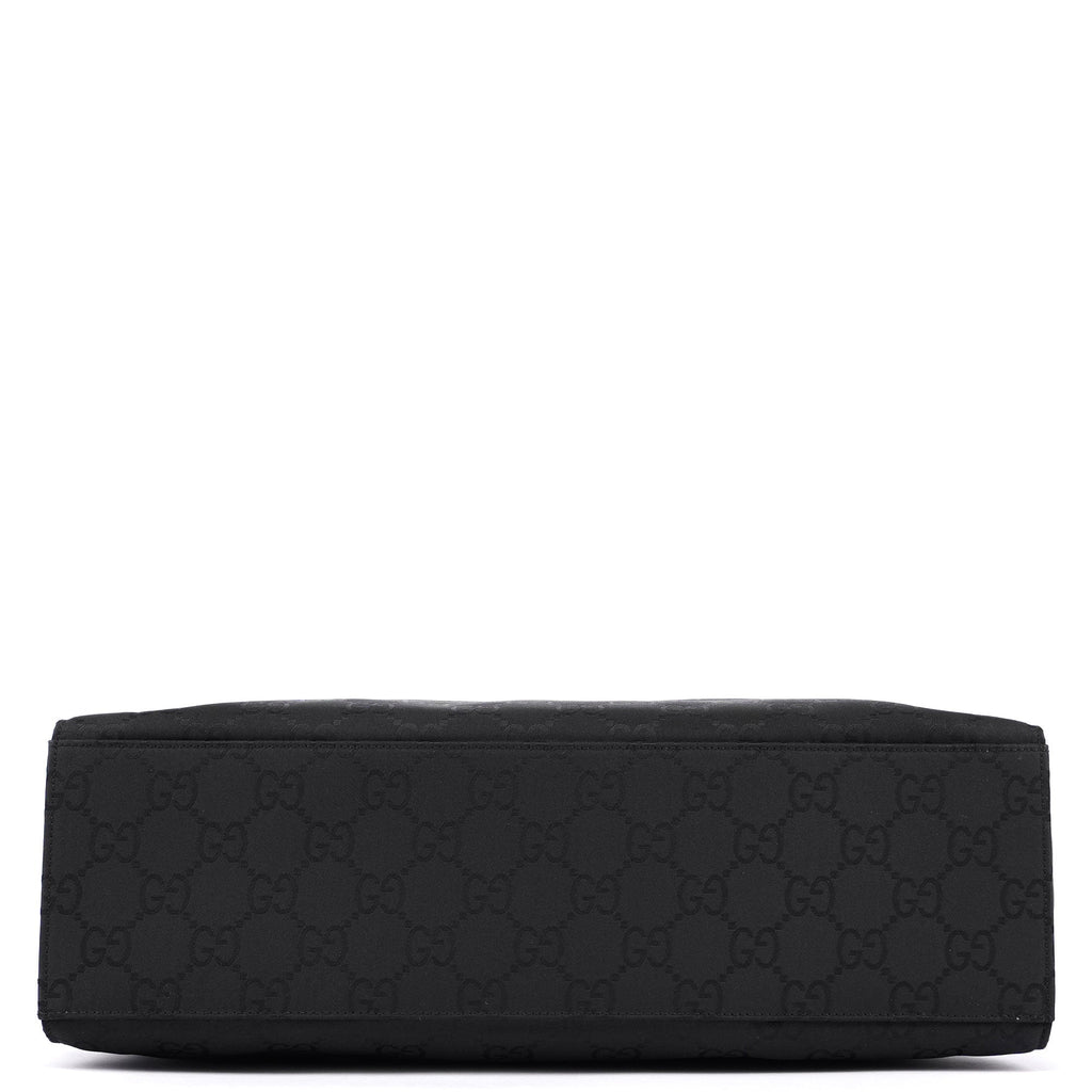 Black GG Bamboo Tote