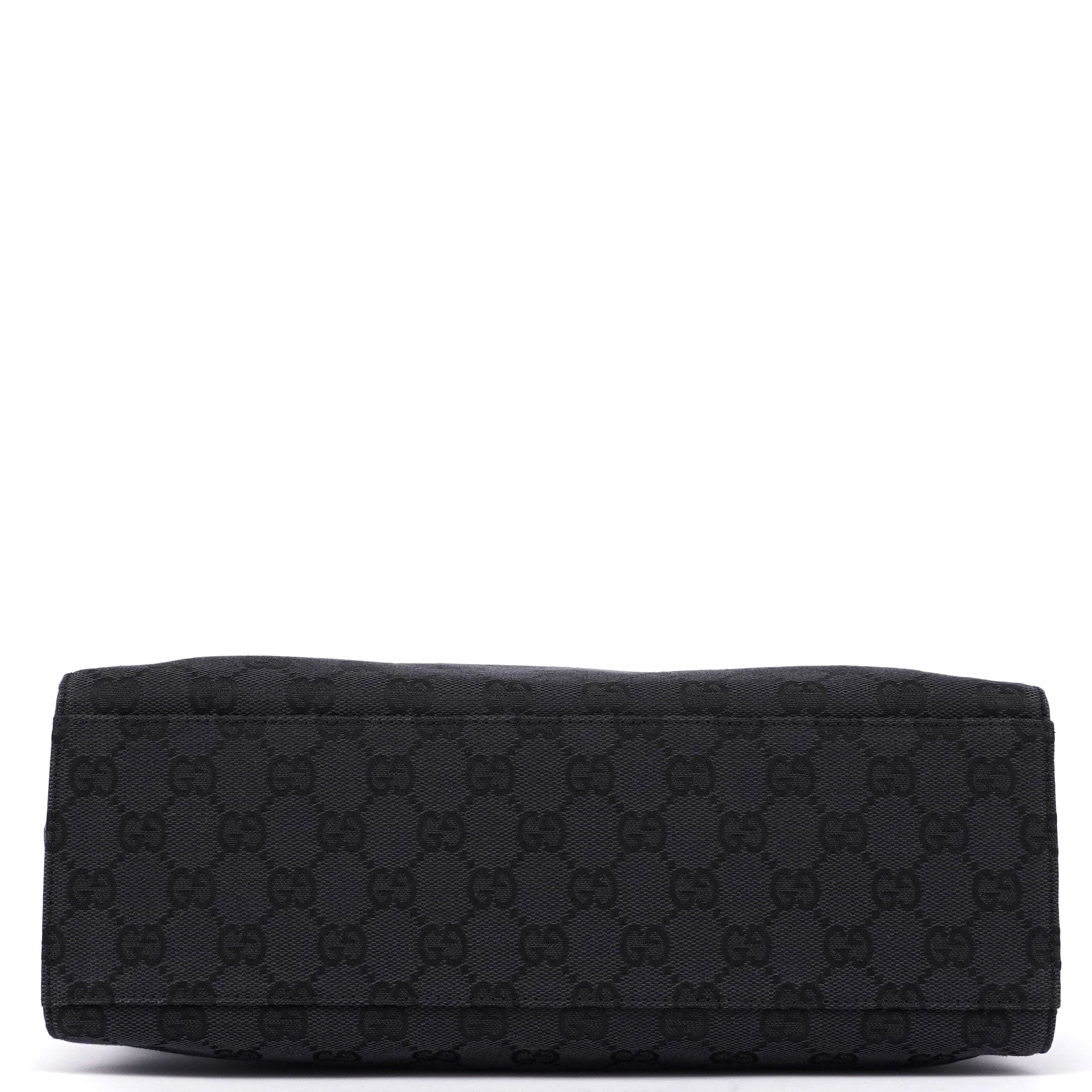 Black GG Bamboo Tote