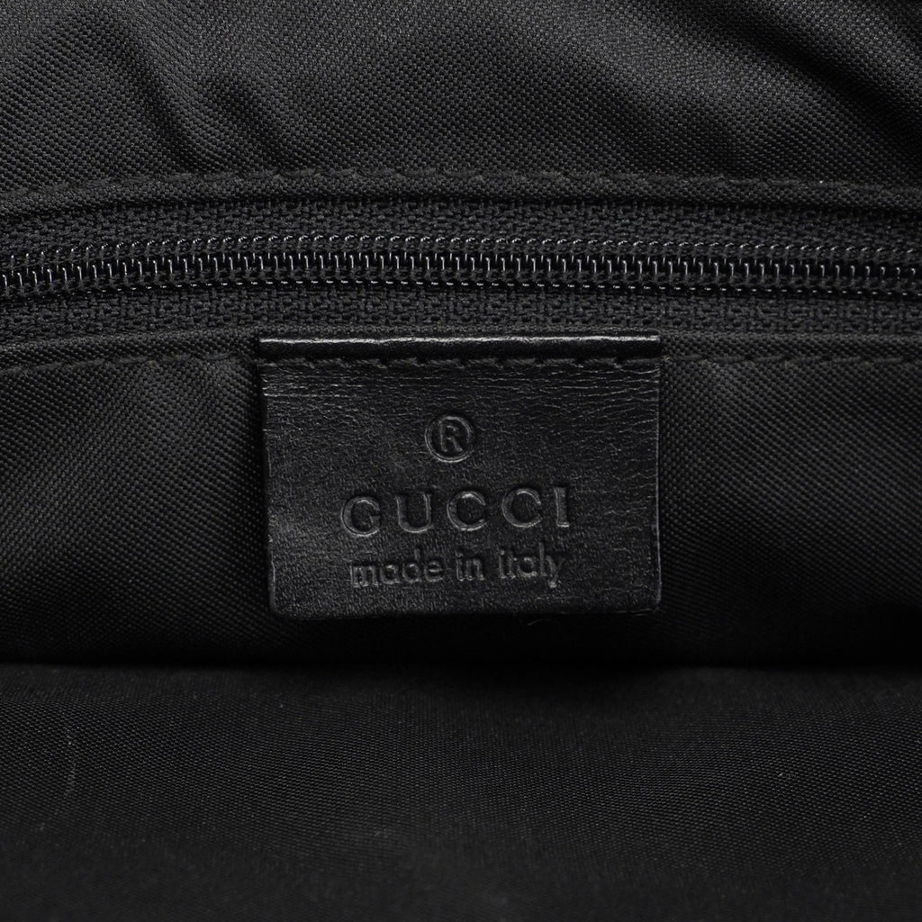 Black GG Bamboo Tote