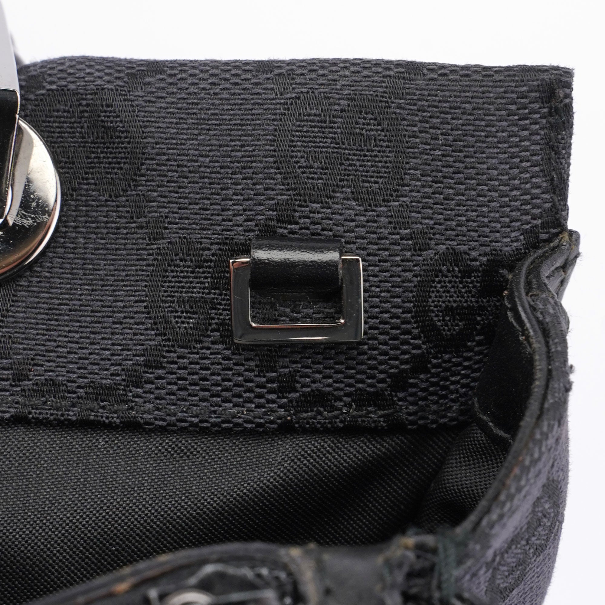 Black GG Bamboo Tote