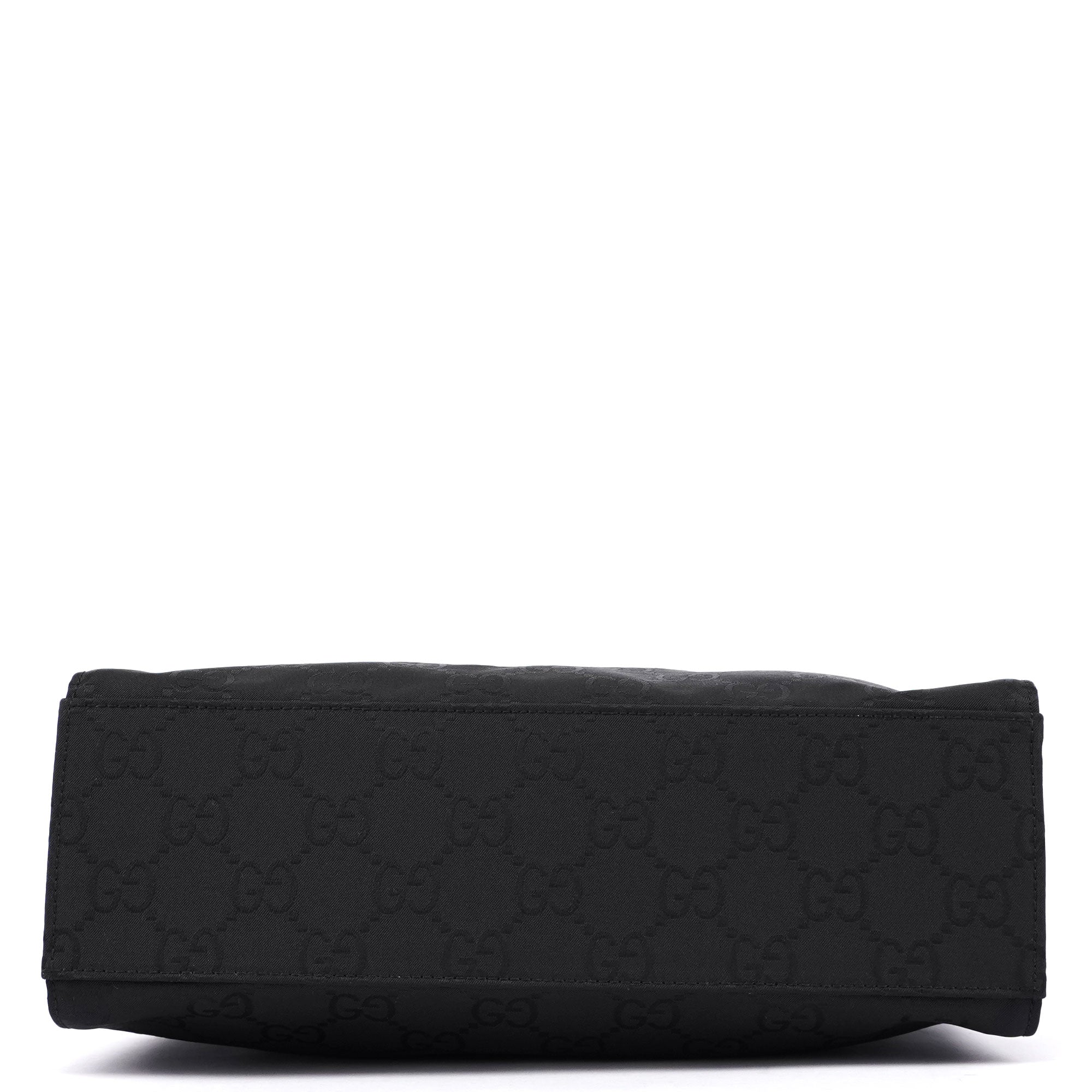 Black GG Bamboo Tote
